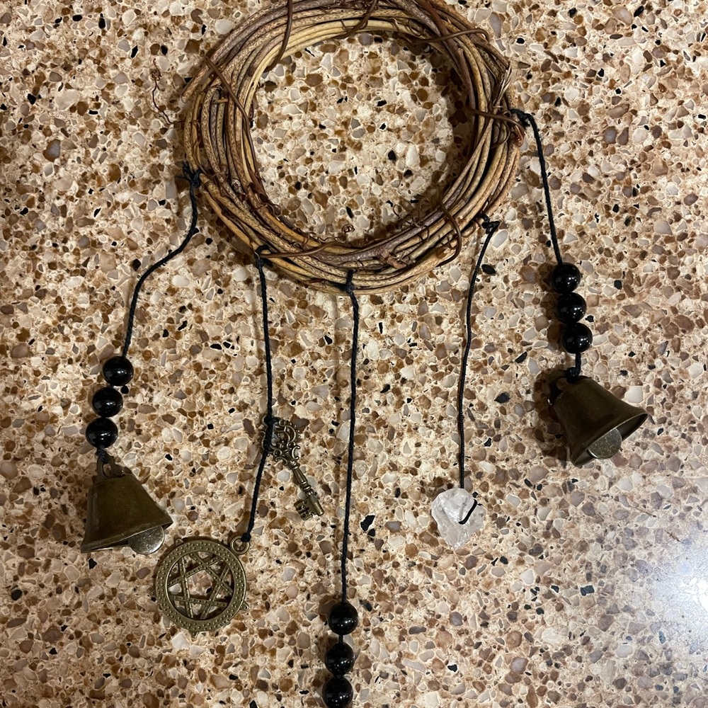 3” witchy bells, magic home protection for door nob
